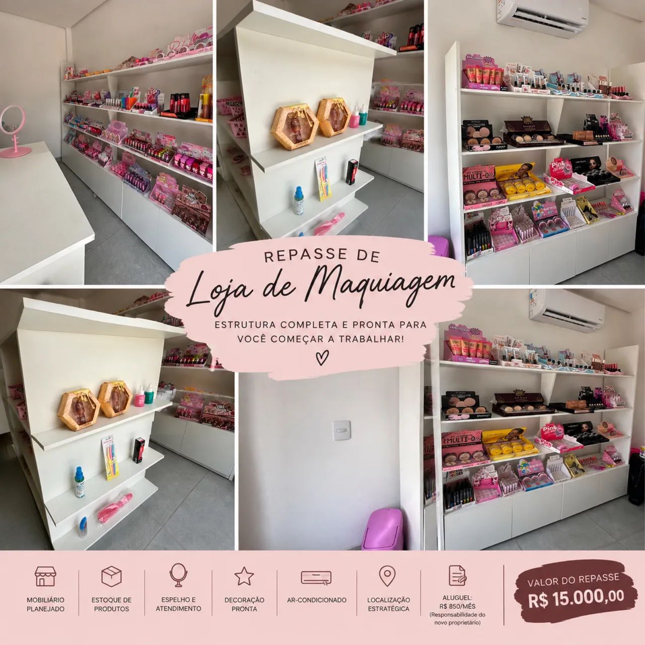 REPASSE DE LOJA DE MAQUIAGEM  - Foto 4