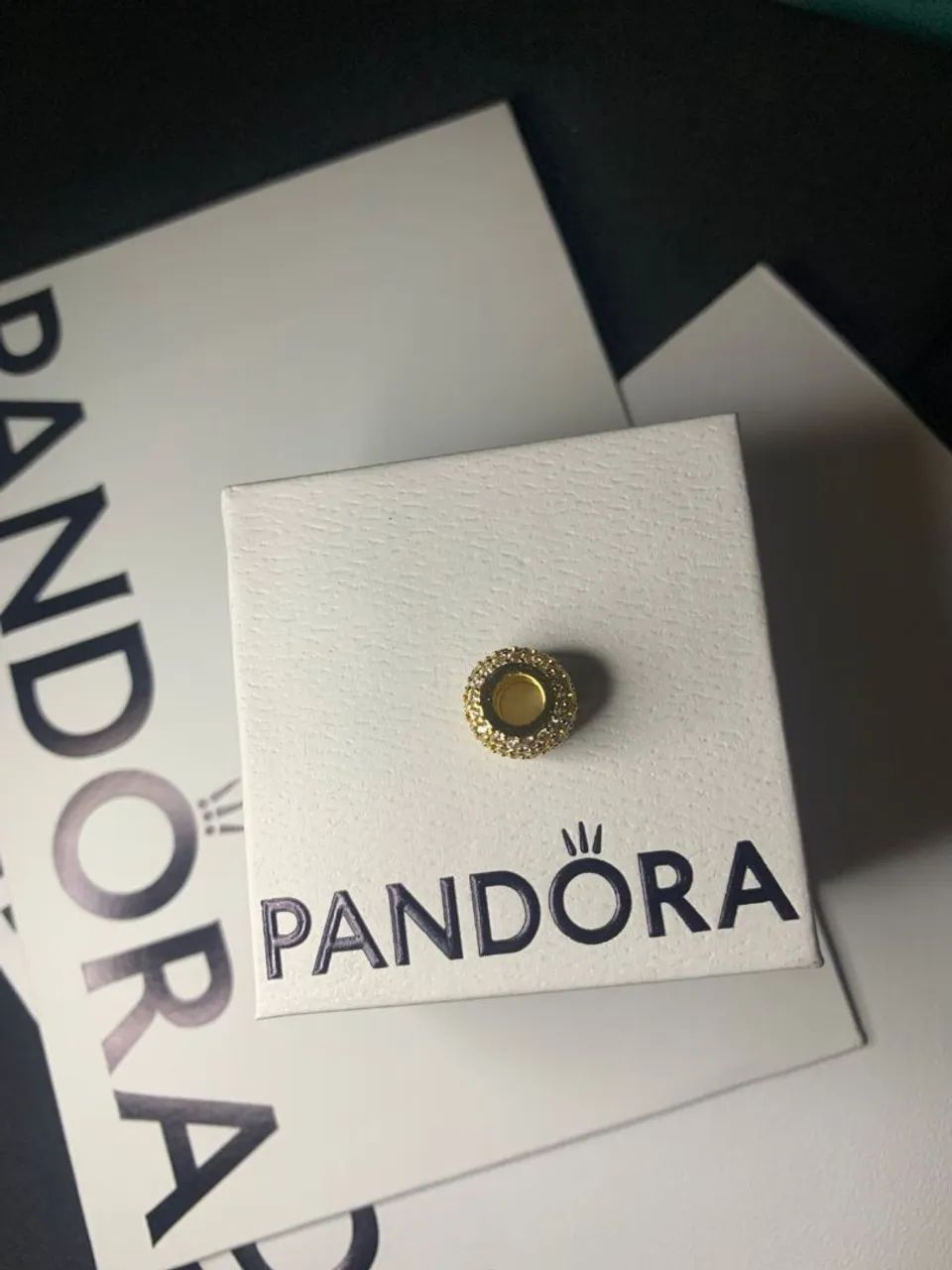 Berloque Pandora Pave Champagne - Foto 2