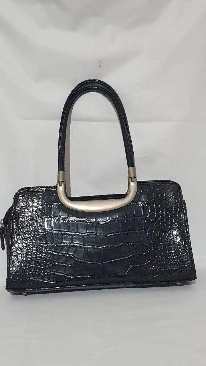 Linda bolsa de couro vintage 