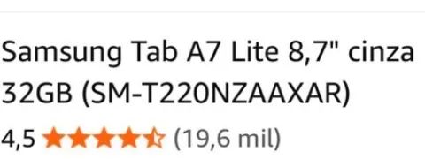 Tabletes Seminovos- Samsung A7 lite - Foto 2