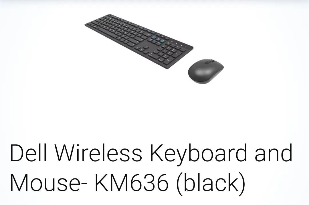 Kit Dell Teclado e Mouse sem fio MK636