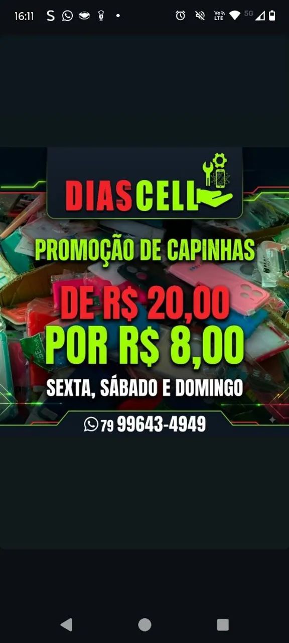 Conserto de celular e venda de assessórios 