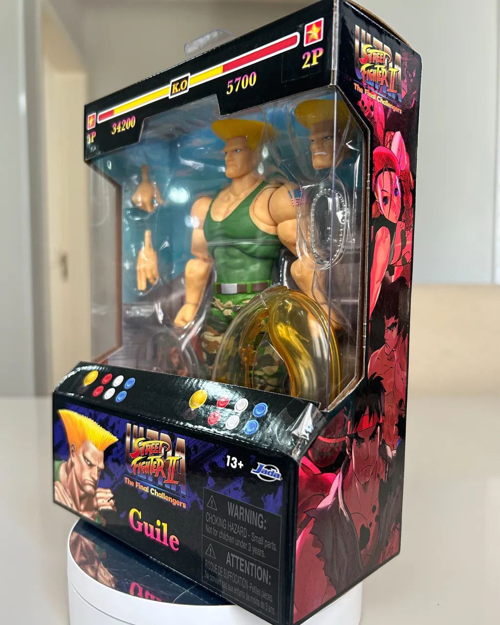 Guile Street Fighter Jada action figure boneco - Foto 3