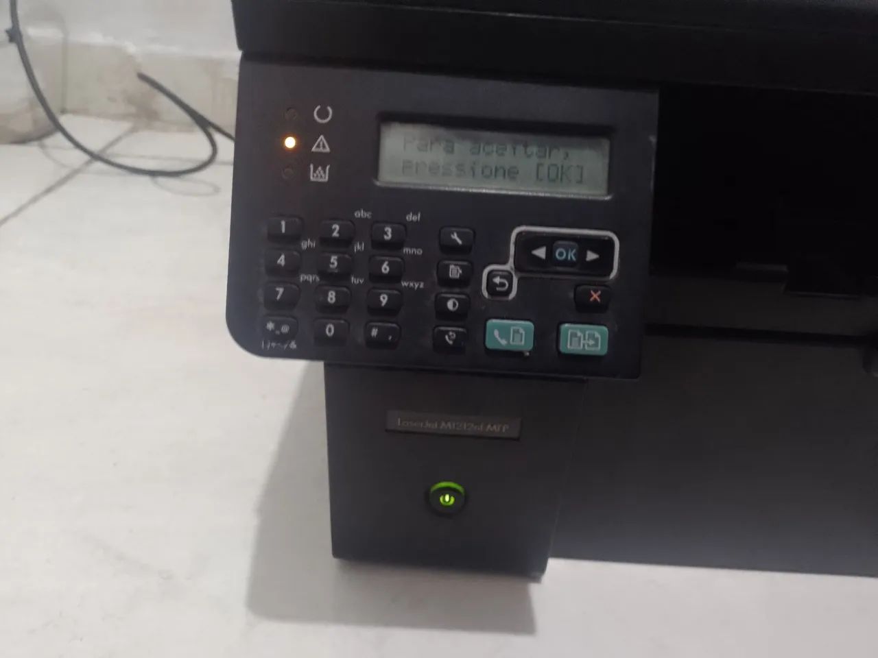 Impressora Multifuncional HP LaserJet M1212nf - Funcionando, com defeitos - Foto 5