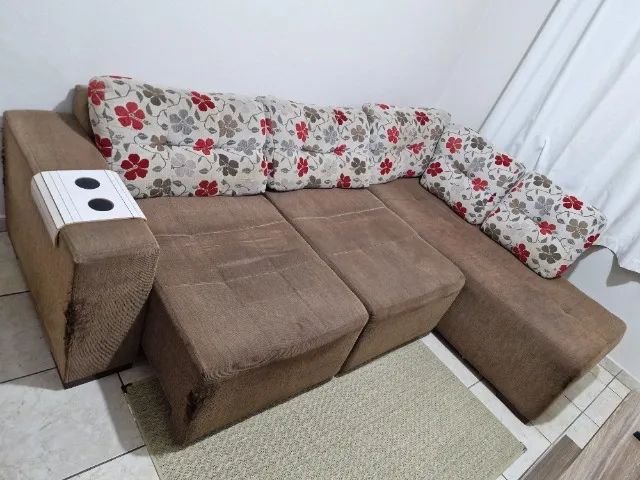 Sofa 2 lugares com chaise