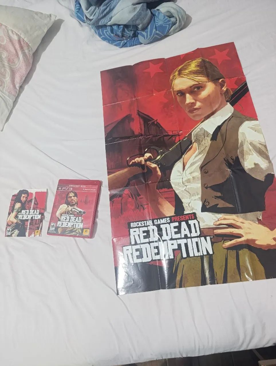 Red dead ps3 com mapa poster