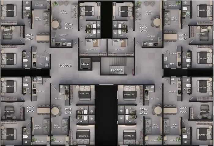 Apartamentos com 2 e 3 Quartos no Altiplano com Área de Lazer Completa - Foto 5
