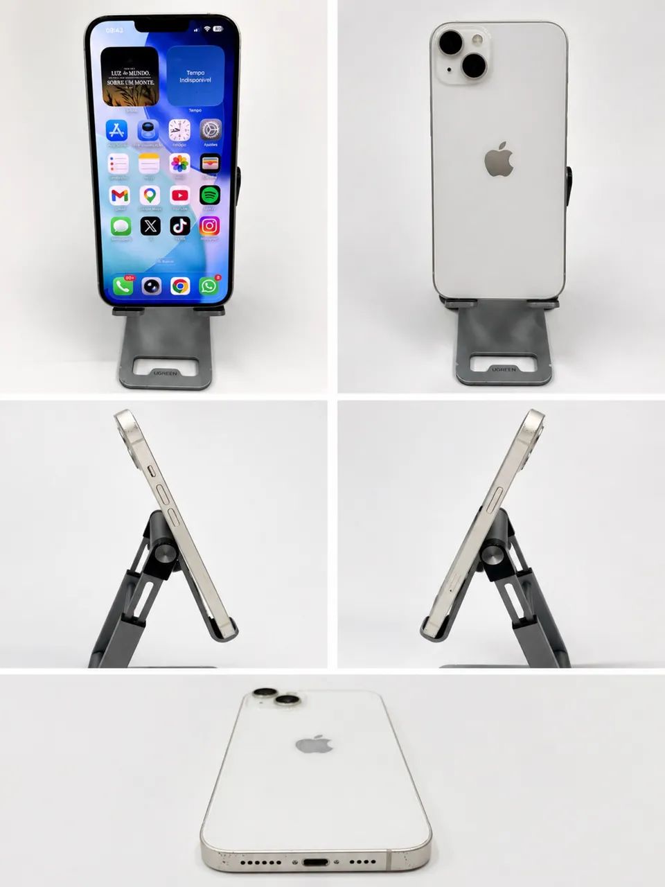iPhone 14 Plus 256GB Branco - 100% Bateria, Original + Brindes