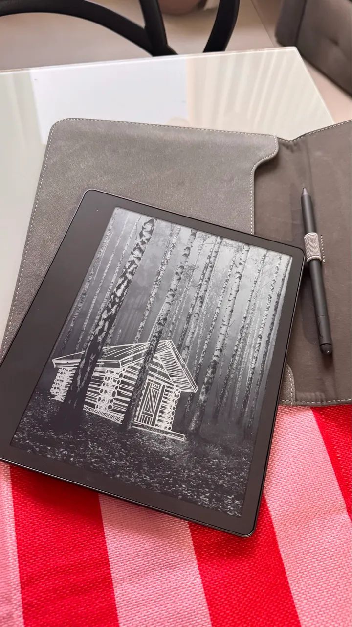 Kindle Scribe 16GB 1ª Geração com Caneta e Capa - Foto 5