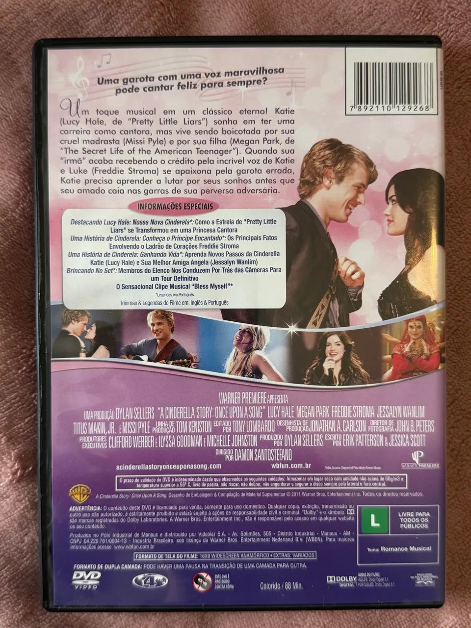 DVD Lucy Hale A Nova Cinderela (Autografado) - Foto 2