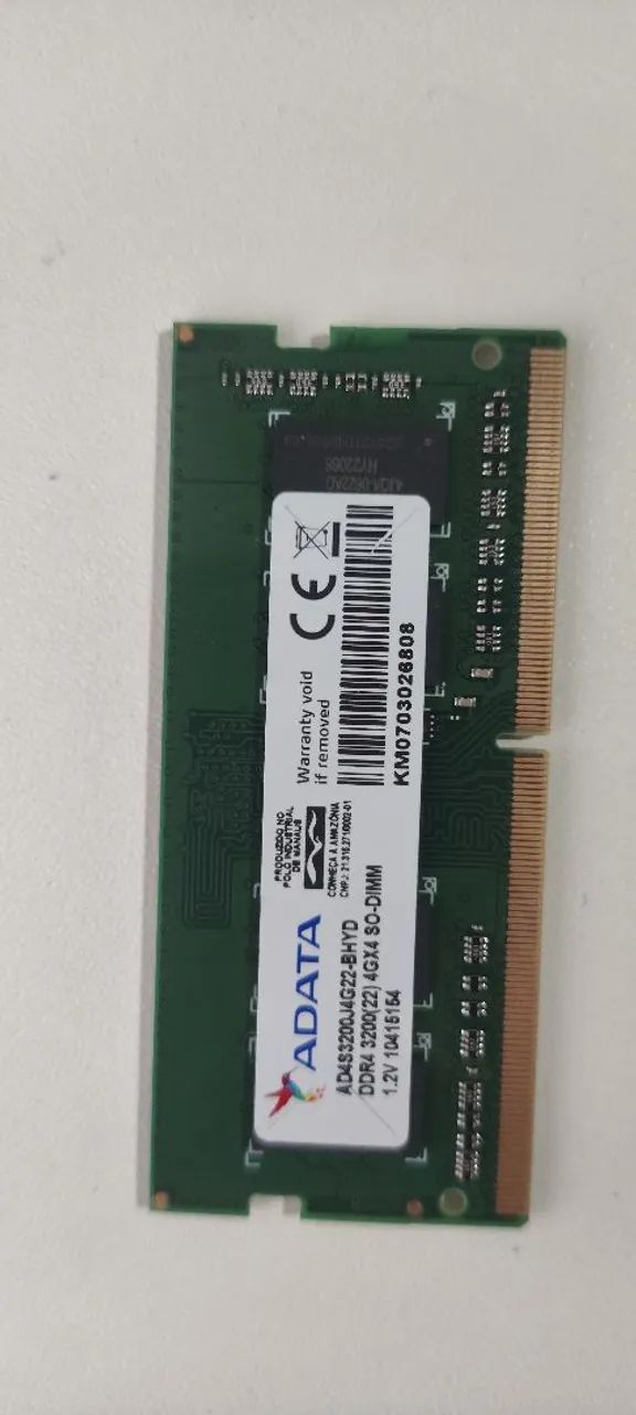 Memória RAM DDR4 4GB notebook 
