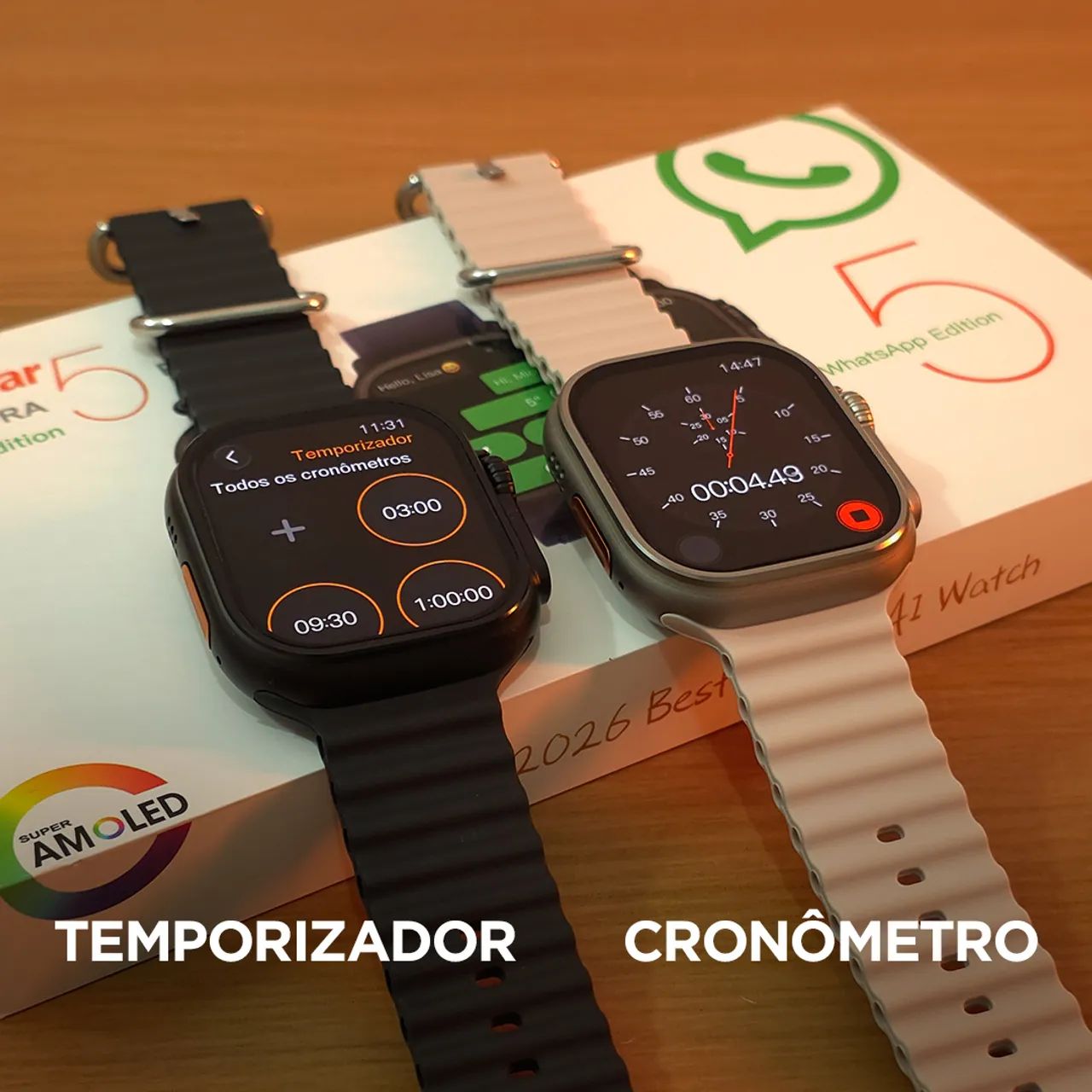 SMARTWATCH U5 PLUS ULTRA 5 AMOLED 2.04 CHATGPT - Foto 3