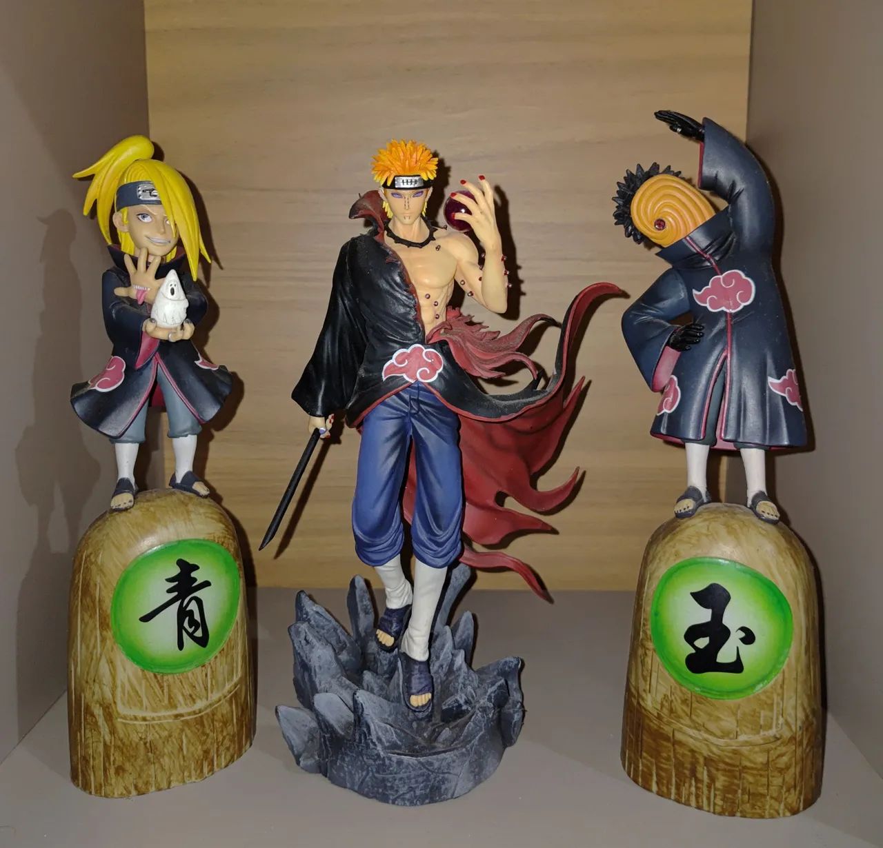 Kit 3 action figures Naruto shippuden Akatsuki - Hobbies e