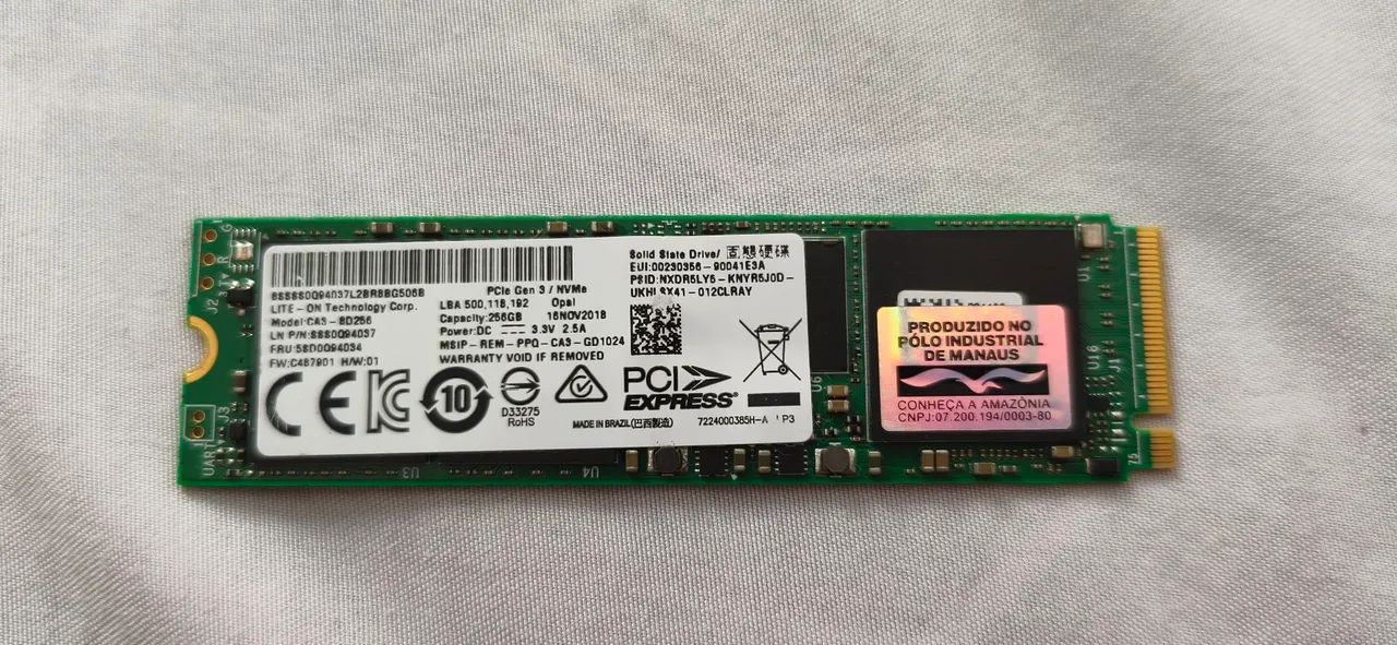 SSD M.2 NVME 256GB