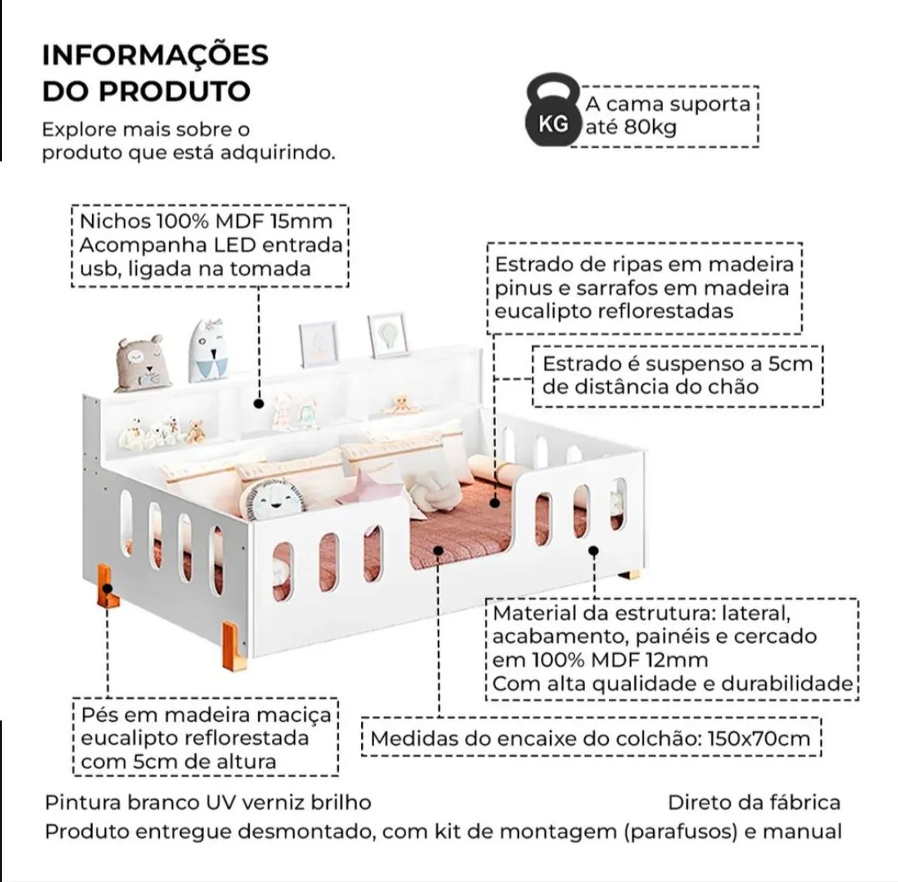 Cama Montessoriana na Caixa  - Foto 3