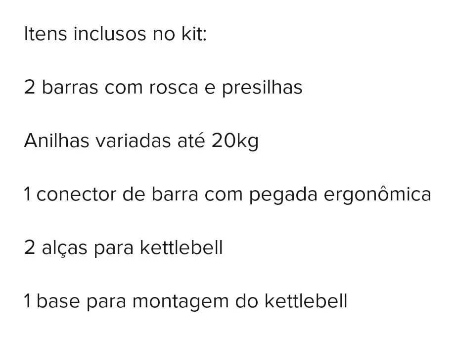Kit halteres 6 em 1 ajustáveis  - Foto 2
