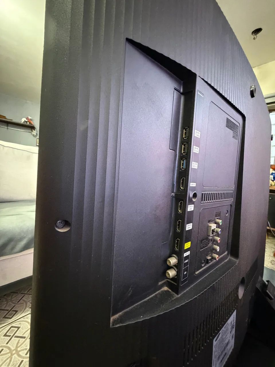 Samsung Smart TV Curva 48? 4K UHD UN48JU6700G - Com Defeito no Backlight - Foto 5