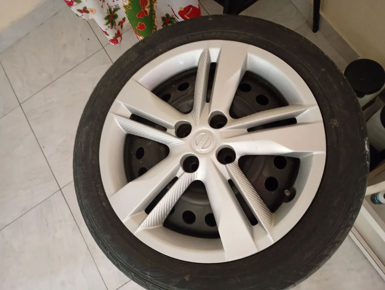 Rodas aro 16 4x100 com pneus  - Foto 4