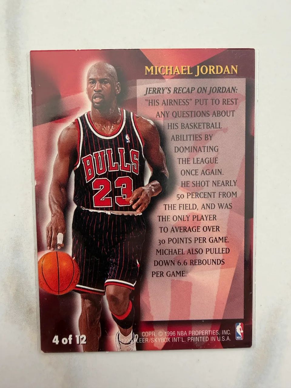 Michael Jordan Fleer 96-97 Stackhouse?s All-Fleer Insert Chicago Bulls Card - Foto 2