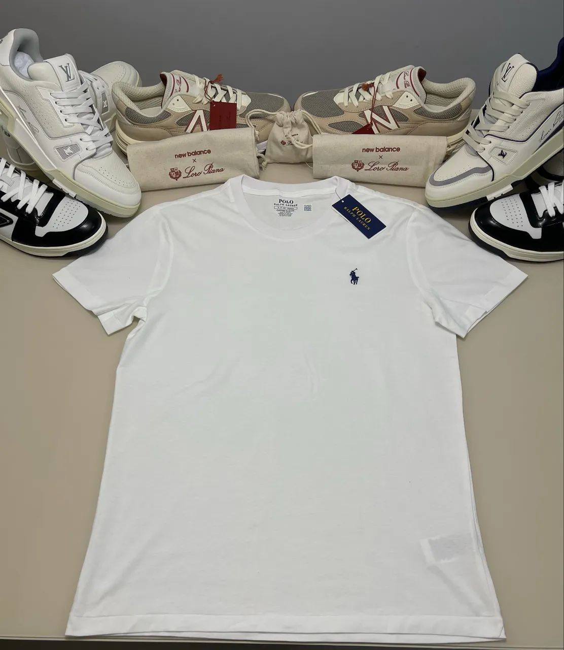 Camisa Básica Polo Ralph Lauren Branca - Foto 2