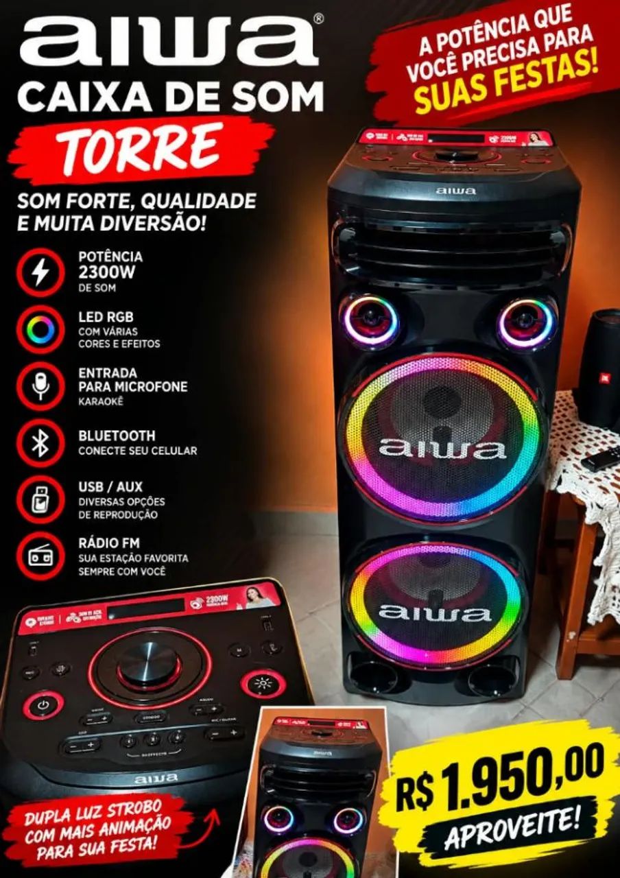 Caixa de som potente 