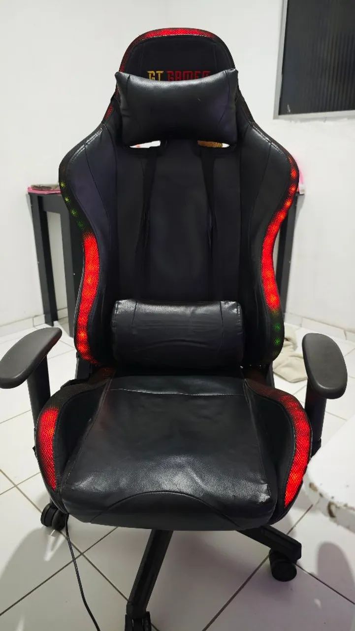 Cadeira gamer com led rgb - Foto 3