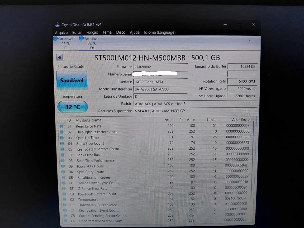 2 HDs saudáveis (500GB e 320GB)  - Foto 4