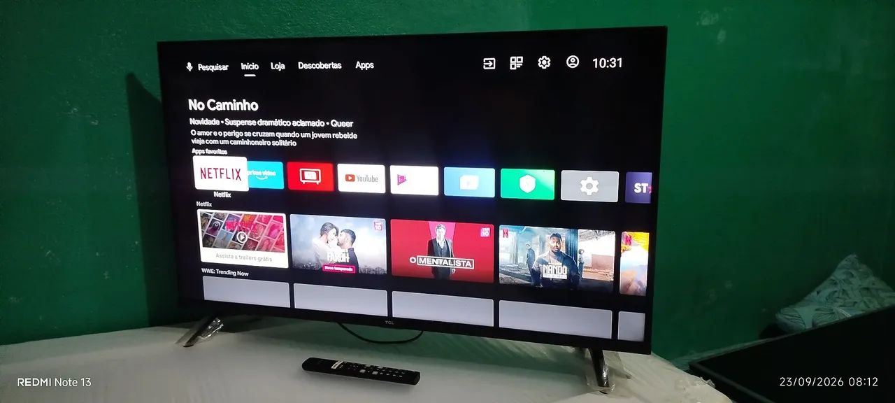 Tv smart TCL Android 40 polegadas seme Nova completa faço entrega somente interessados  - Foto 4