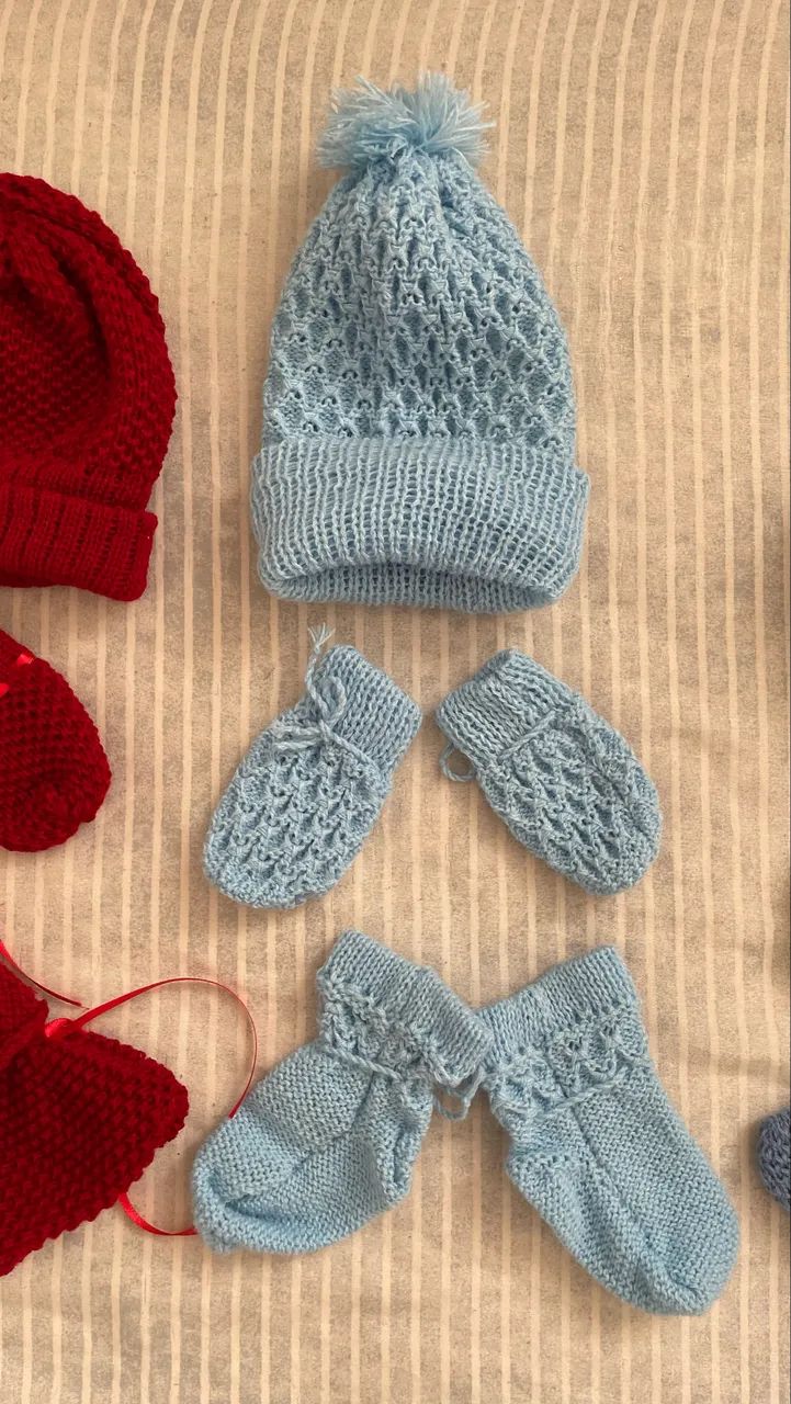 Kit Gorro Luva Sapatinho RN  - Foto 3