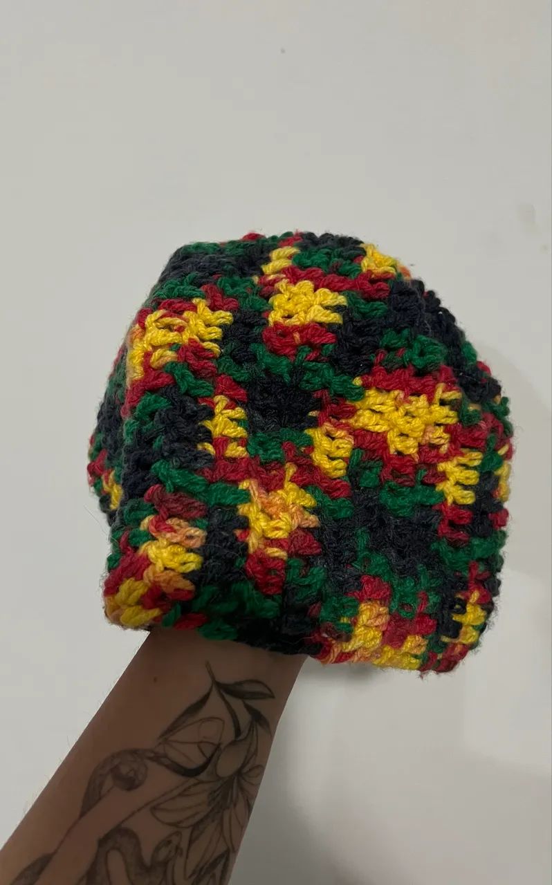 Touca de Crochê - HeadPiece (Reggae) - Foto 2