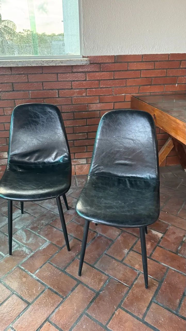 Mesa Vidro e Madeira + 2 Cadeiras  - Foto 5