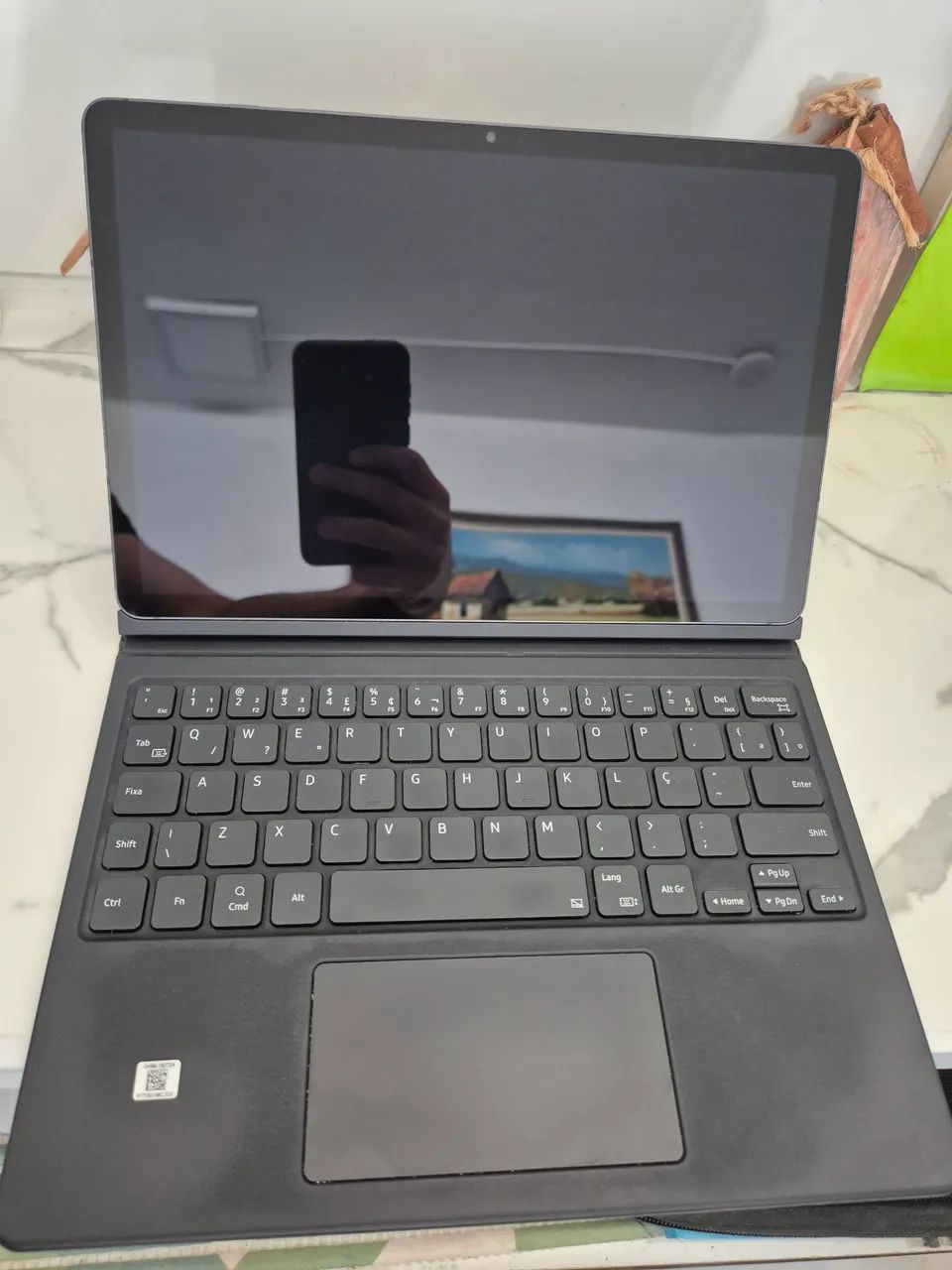 Samsung Tab S9 com capa teclado