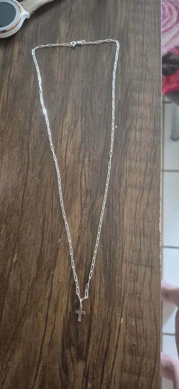 Cordão de prata masculino - Foto 4