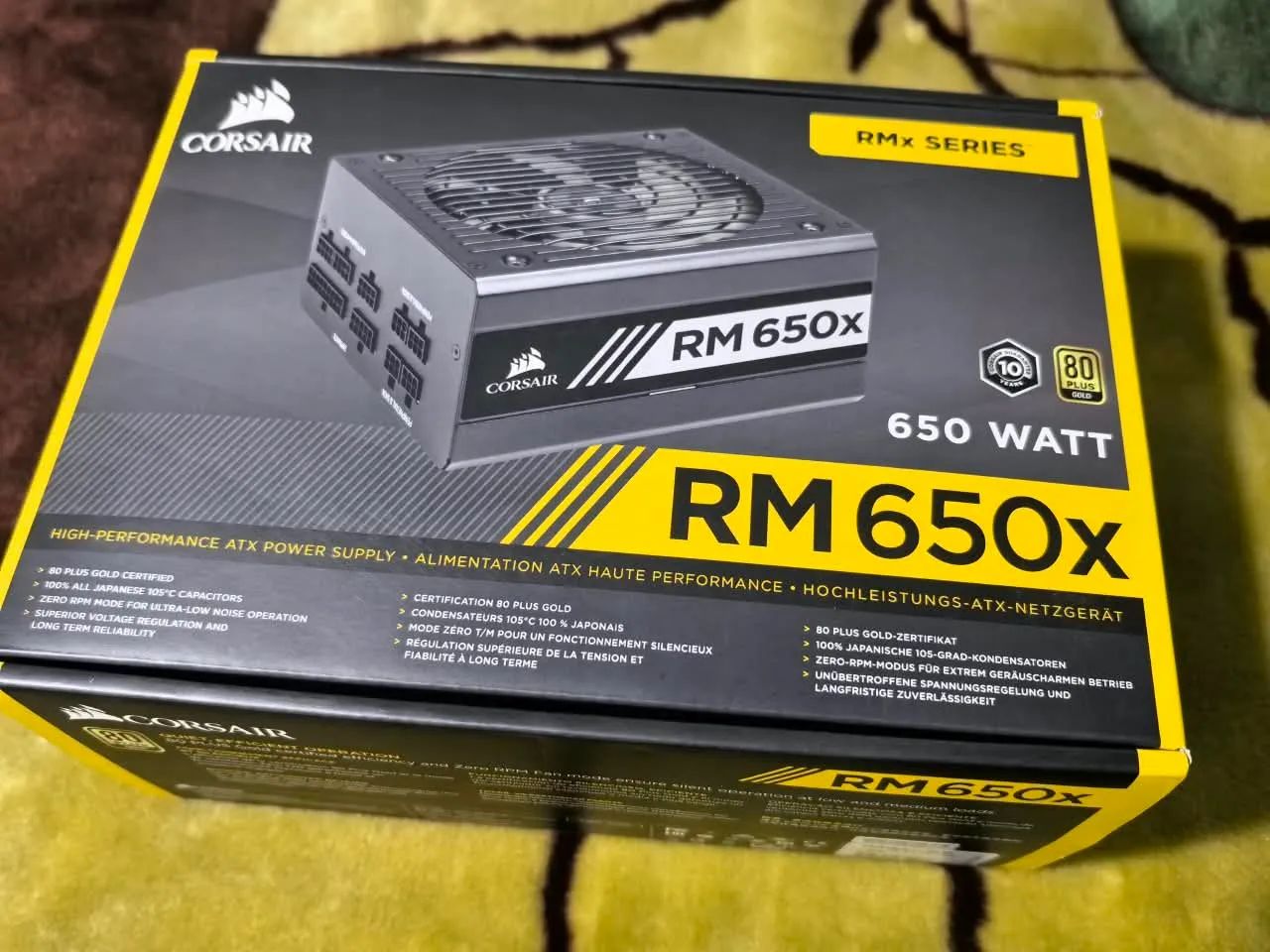 Fonte Corsair 650W 80 Plus Gold Modular RM650x Usada