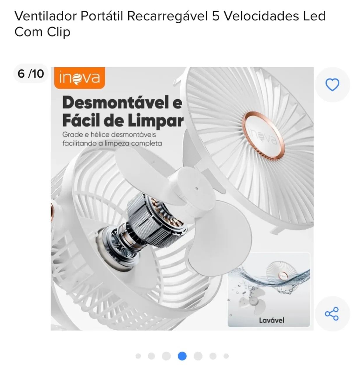 Ventilador portátil  - Foto 2