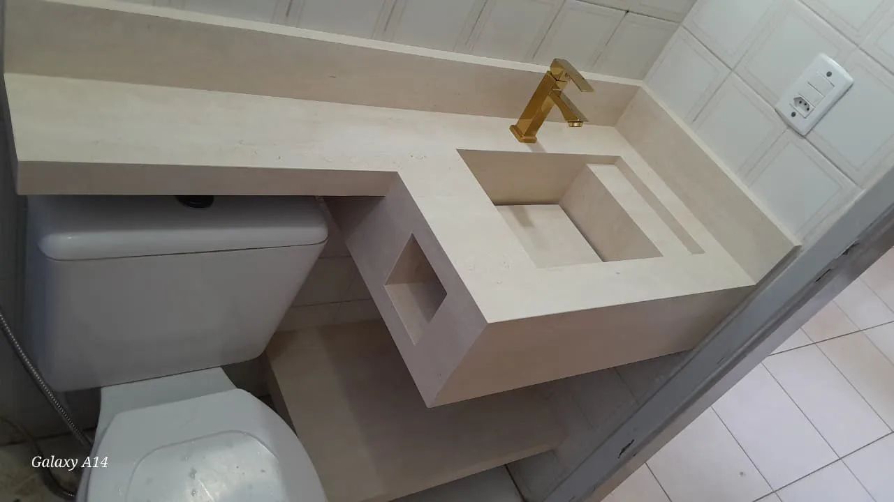 Lavatório em porcelanato 