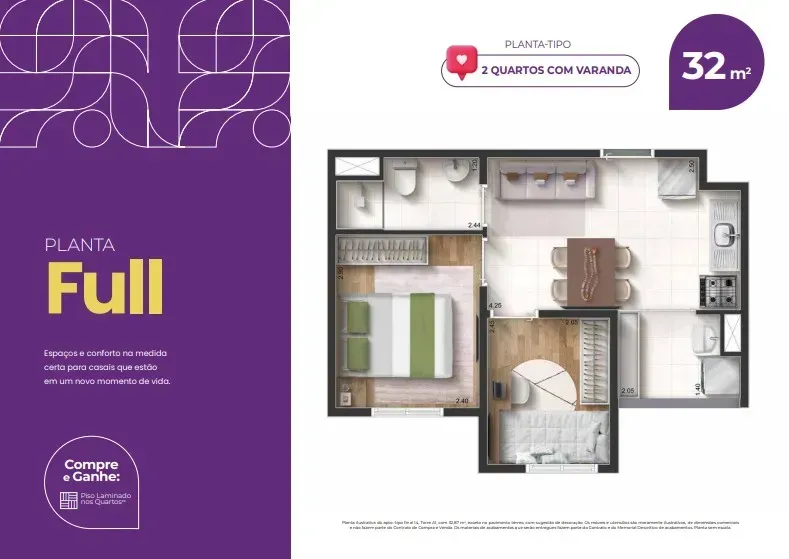 PLANTA 32m²