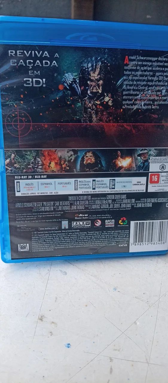 BLU RAY PREDADOR 3D  - Foto 2