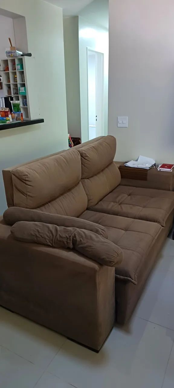 Vendo sofá Retrátil e Reclinável R$ 500 - Foto 3