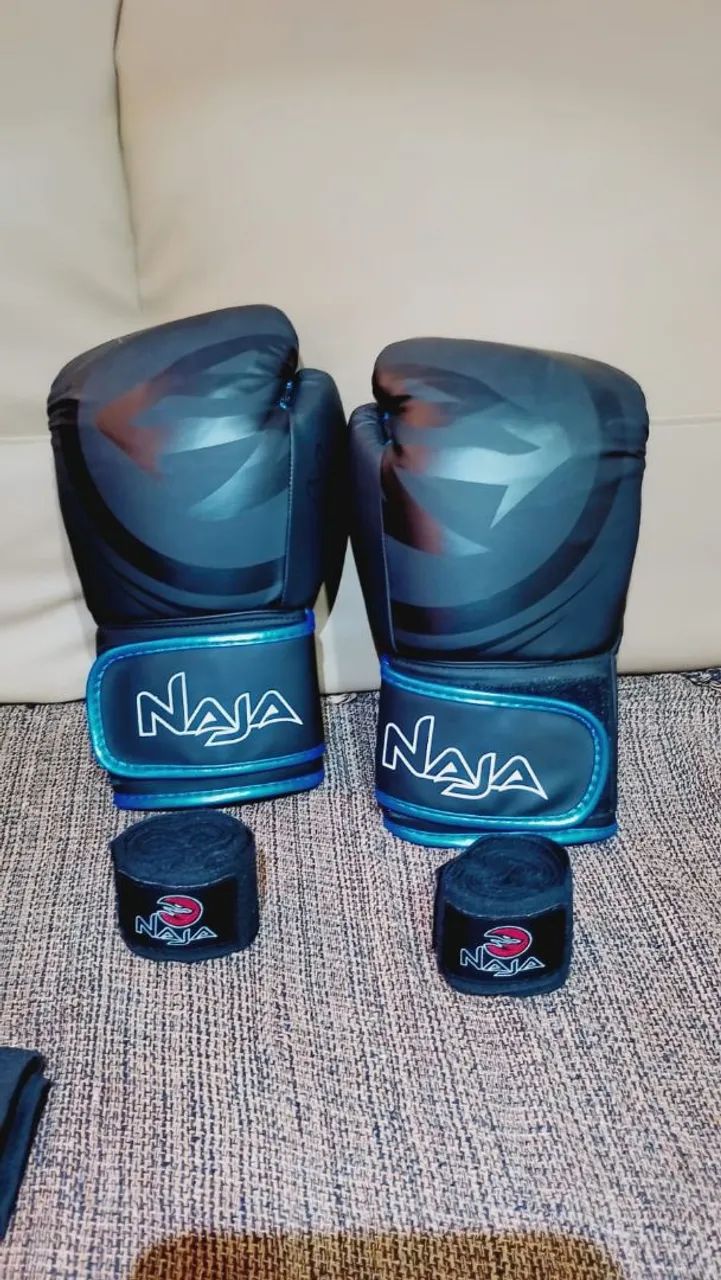 Luvas de boxe e muay thai naja 10 oz - Foto 5