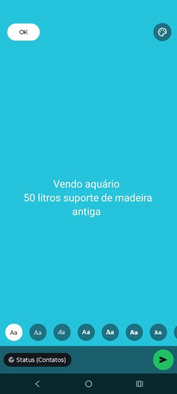 Vendo aquário 50 litros