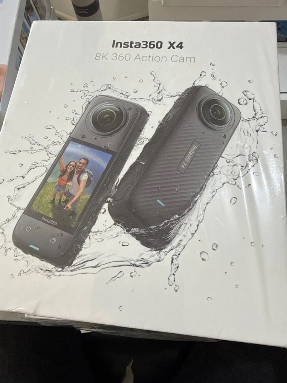 Insta360 X4 em estado de zero, apenas aberto a caixa e testada