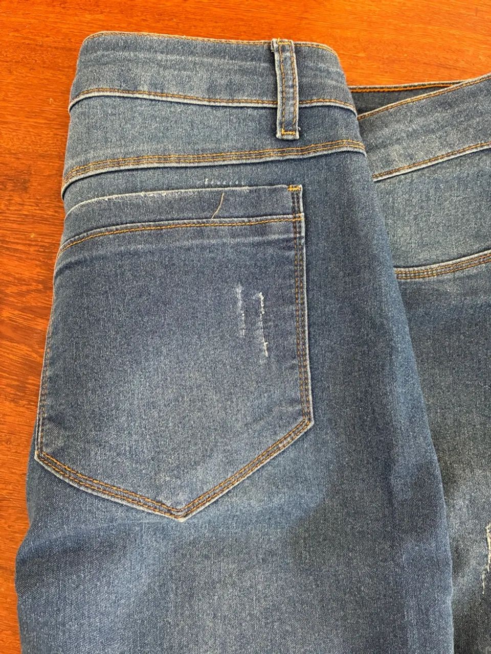 Saia jeans feminina - Foto 3