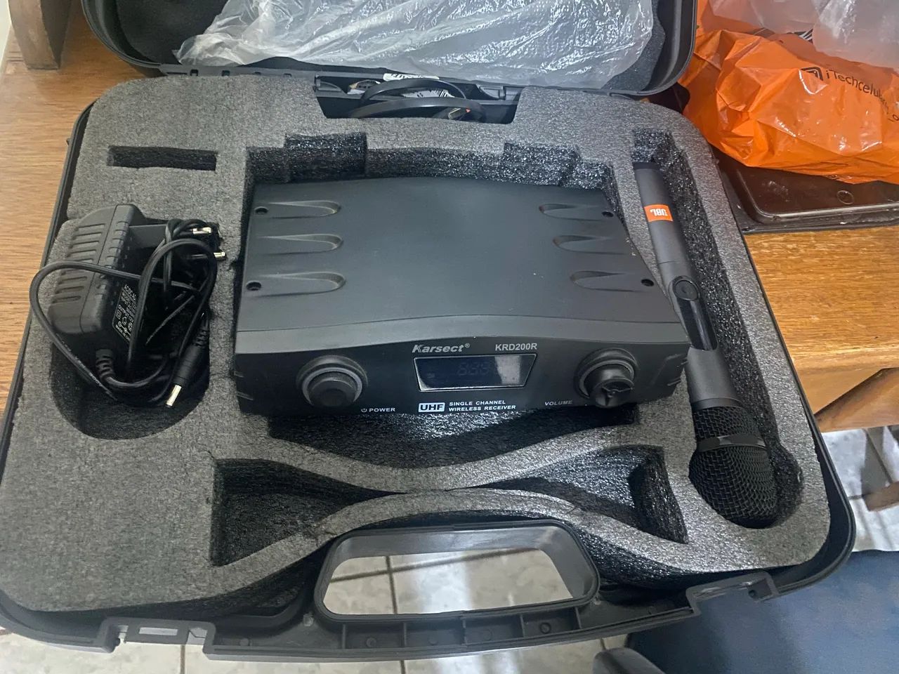 Microfone Sem Fio Karsect Krd200r Punho - Foto 2