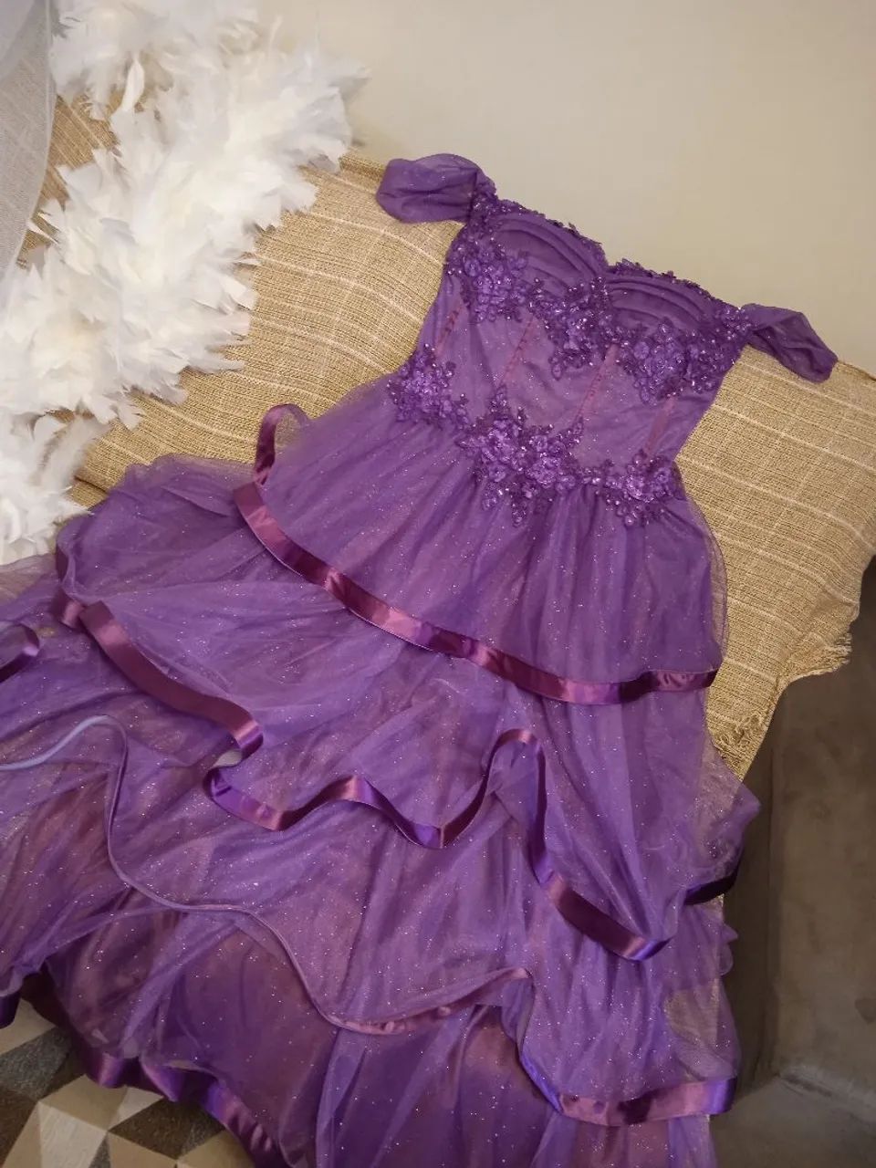 Vestido de debutante - roxo  - Foto 4