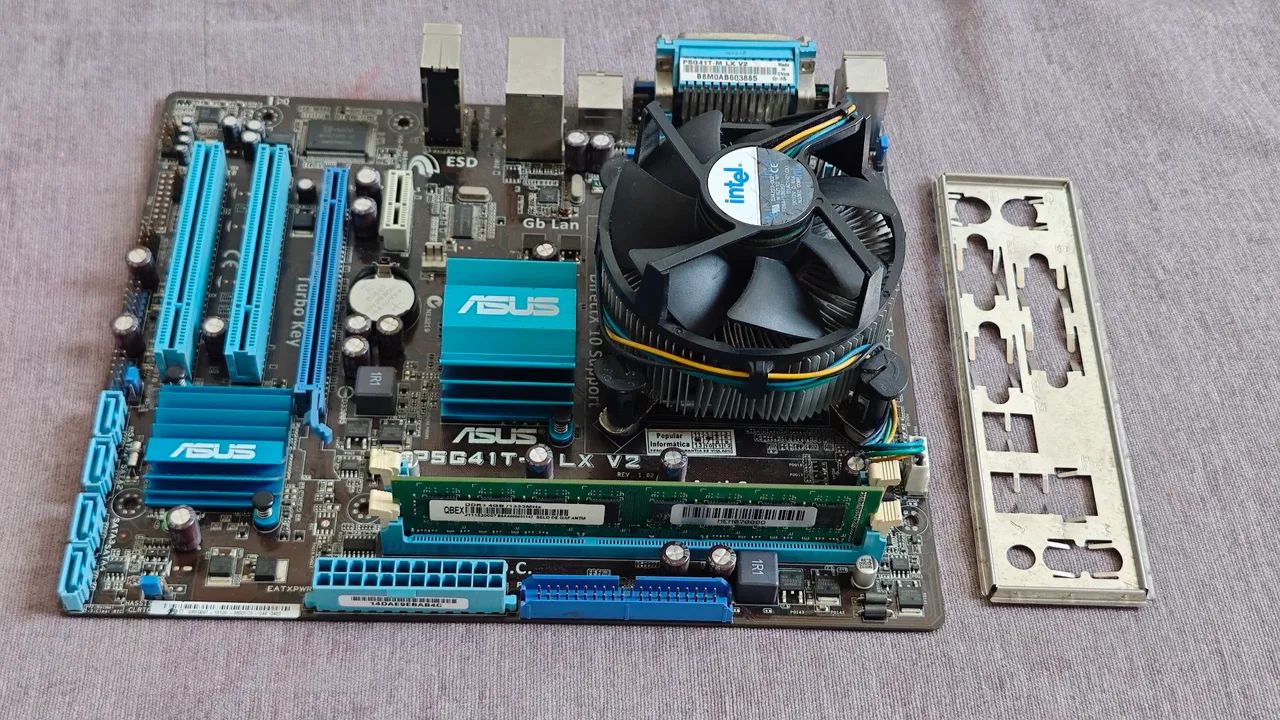 Kit Placa Mãe Asus DDR3 + Core 2 Quad 4 Núcleos + 4GB RAM + Cooler - Foto 2