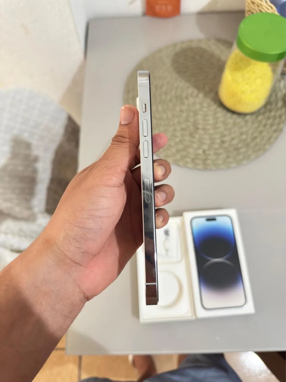 iPhone 14 Pro Max 128gb silver branco  - Foto 3