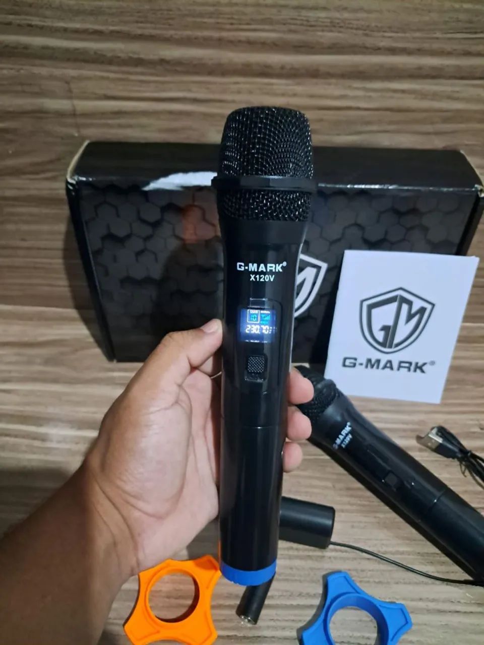 Promoção!!! Kit com 2 microfones sem fio G-Mark X120V - Foto 3