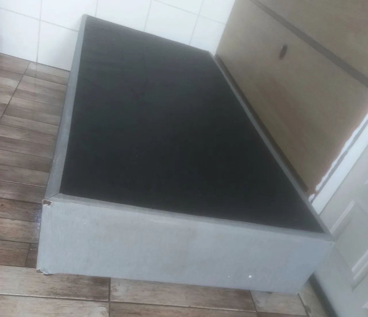 Cana box solteiro cinza impermeável  - Foto 2