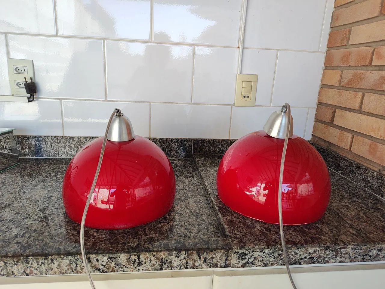 Pendente de vidro vermelho  - Foto 2